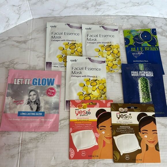Mixed bundle of face skincare masks - Picture 1 of 8